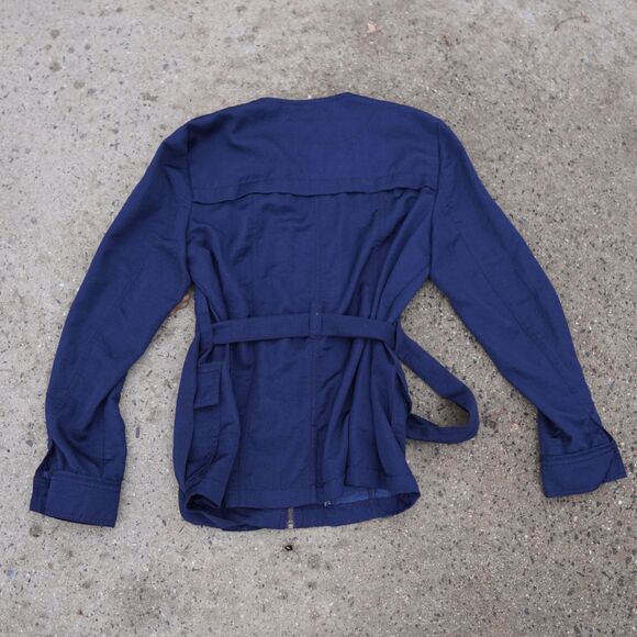 Anthropologie Hei Hei Navy Belted Utility Anorak Jacket XS Military Style - Picture 5 of 10